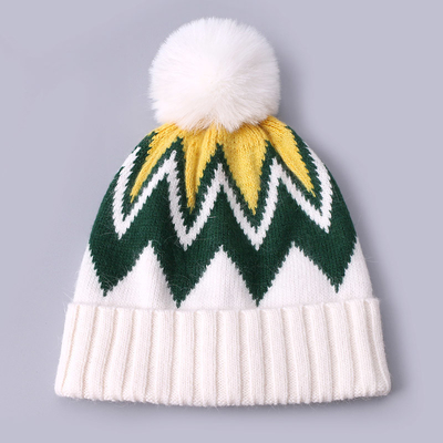 كعوب مطرزة حسب الطلب كعوب شتوية محفوفة بالخطوط ذات أنماط دافئة ناعمة Pompom Puff Print Manufacturer