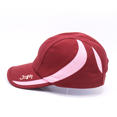 شعار مخصص قبعة رياضية شبكة تشغيل Gorras عالية الجودة حافة منحنية قبعات رياضية تنفسية