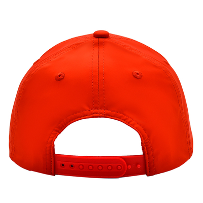 OEM تصميم مخصص الخاص بك المطاط Pvc شعار 5 لوحة الرجال المرأة تشغيل الرياضة Gorras قبعة نايلون كأس البيسبول الغولف الأحمر