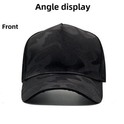 قبعة بيسبول سادة كبيرة الحجم للرجال والنساء تصميم مخصص قبعة سائق الشاحنة شبكية للرأس الكبير الكبير عصرية للرياضة والمشاهد غير الرسمية