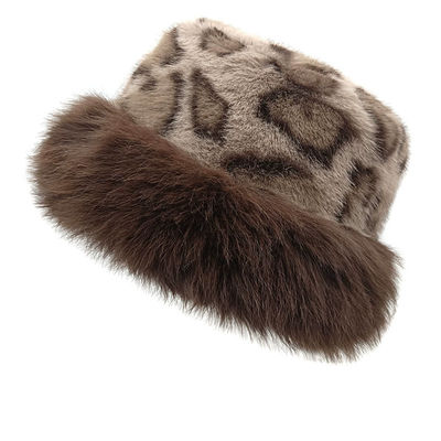 Winter Bucket Hat Women's Fashion Panama Warm Hats Female Vintage Faux Fur Fisherman Cap Hats For Women