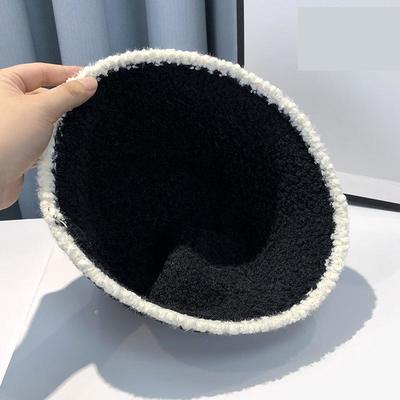 Custom Bucket Hat Women Winter Knitted Casual Keep Warm Fishing Hat Female Thick Warm Fashion Design Korean Winter Cap