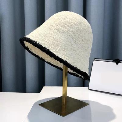 Custom Bucket Hat Women Winter Knitted Casual Keep Warm Fishing Hat Female Thick Warm Fashion Design Korean Winter Cap