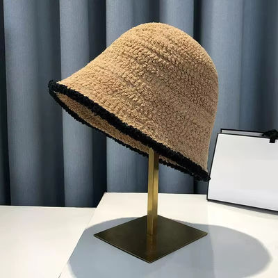 Custom Bucket Hat Women Winter Knitted Casual Keep Warm Fishing Hat Female Thick Warm Fashion Design Korean Winter Cap