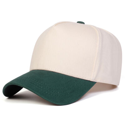 Wholesale Custom Unisex Adjustable Baseball Caps for Outdoor Sports Spring Autumn Lightweight 5 Panel Color Blocked Hats