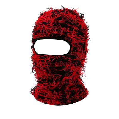 Distressed Balaclava Ski Mask Custom Full Face Knitted Balaclava Windproof Cool Ski Mask for Cold Weather Camo Knitted Face Mask