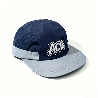 Unisex 5 Panel Camper Hat Medium Brim Length Contrast Stitching Lightweight Durable Suitable For Casual And Outdoor Wear