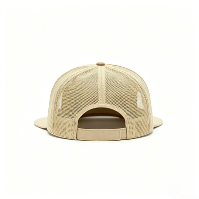 قبعة Snapback ذات حافة مسطحة، تاج غير منظم، قماش مريح خفيف الوزن، تصميم مسامي لأسلوب حياة نشط