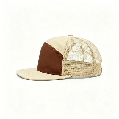 قبعة Snapback ذات حافة مسطحة، تاج غير منظم، قماش مريح خفيف الوزن، تصميم مسامي لأسلوب حياة نشط