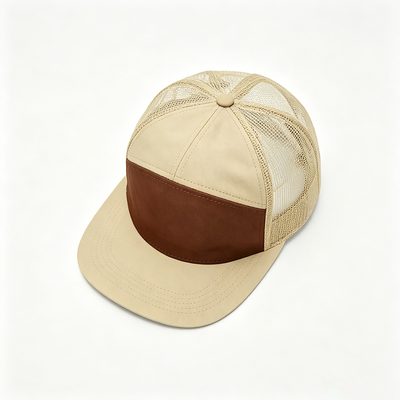 قبعة Snapback ذات حافة مسطحة، تاج غير منظم، قماش مريح خفيف الوزن، تصميم مسامي لأسلوب حياة نشط