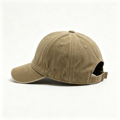 Sports Dad Hat with 100% Cotton Inner Tape Adjustable Metal Clasp Buckle and 6 Panel Design