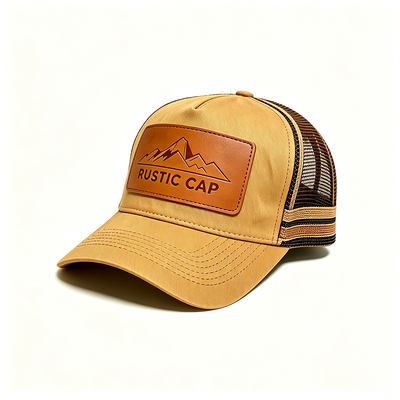6 لوحات مصممة لـ Trucker Mesh Cap مع الشبكة القابلة للنفس للخلف قابلة للتعديل إغلاق سريع مثالي للأحداث والزي الرسمي