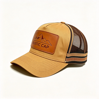 6 لوحات مصممة لـ Trucker Mesh Cap مع الشبكة القابلة للنفس للخلف قابلة للتعديل إغلاق سريع مثالي للأحداث والزي الرسمي