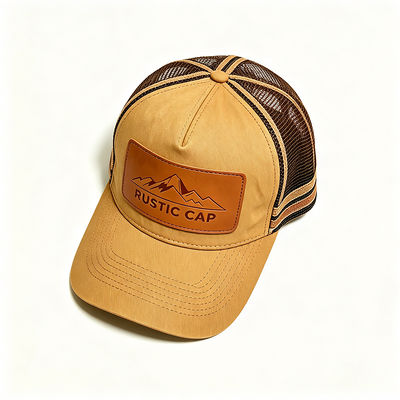 6 لوحات مصممة لـ Trucker Mesh Cap مع الشبكة القابلة للنفس للخلف قابلة للتعديل إغلاق سريع مثالي للأحداث والزي الرسمي