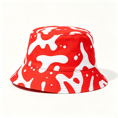 100% Polyester Lining Wide Brim Fisherman Bucket Hat with One Size Crown for Fishing and Outdoor Activities