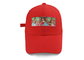 رهيبة الكبار الرياضة أبي القبعات الأحمر المخلوطة النسيج مخصص التصحيح التطريز