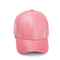 قبعة بيسبول مصنوعة من الجلد الفارغ مع 6 ألوان للنساء