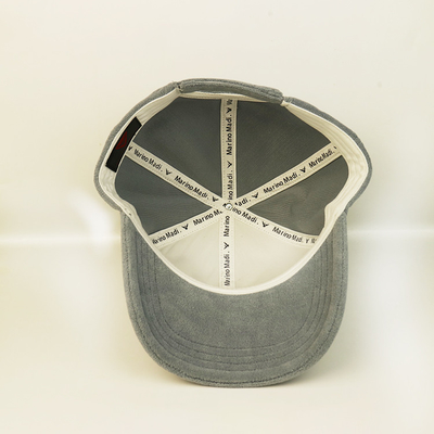 Bsci Plush Adults 6 Panel Baseball Cap With Leather Patch ODM OEM كأس بيسبول 6 لوحات مع رقعة جلدية