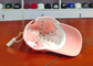 قبعات البيسبول النسيج المخملية الوردي 6 لوحة مع شعار التطريز / القبعات فاتورة المنحنى