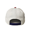 ISO9001 مخصص Snapback قبعات 6 لوحة رجل أبيض وأسود التطريز التسامي 3D