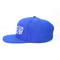 قبعة Snapback زرقاء قبعة قابل للتعديل 7 ثقوب البلاستيك إغلاق الحرير الخلفي طباعة لوحات على