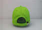 قبعات البيسبول مطرزة خضراء اللون منحنى نمط حرف حافة
