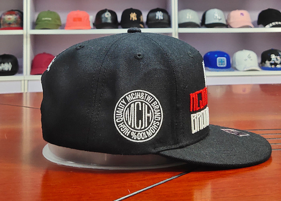 المألوف عالية الجودة ACE للجنسين مخصص 3D التطريز شقة التطريز شعار الهيب هوب قبعة بيسبول Snapback