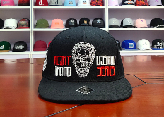 المألوف عالية الجودة ACE للجنسين مخصص 3D التطريز شقة التطريز شعار الهيب هوب قبعة بيسبول Snapback