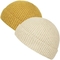قبعات قبعة صغيرة من الأكريليك بلون أصفر مع مقاس قصير للكبار