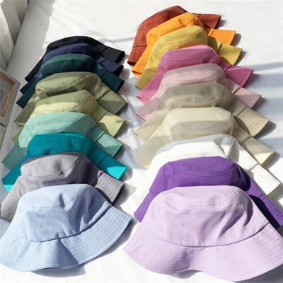 قبعات دلو قطنية 62 سم ​​للجنسين للشاطئ Sunbonnet Fedoras